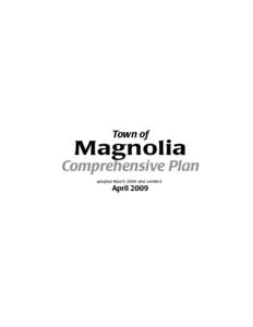 Town of Magnolia Comprehensive Plan (text only)
