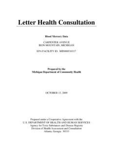 Microsoft Word - blood mercury Letter Health Consultation.doc