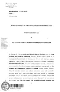 Documento emitido con Firma Electrónica Avanzada.- Ley NºAuto acordado de la Excma Corte Suprema de Chile.Verifique en