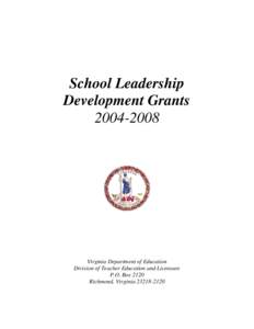 Microsoft Word - School Leadership Development Grants[removed]doc