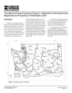 The National Flood-Frequency Program—Methods for Estimating Flood Magnitude and Frequency in Washington, 2001 oped and published equations for every State, the Commonwealth of Puerto Rico, American Samoa, and a number 