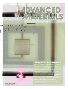 Transient Electronics: Thermally Triggered Degradation of Transient Electronic Devices (Adv. Mater. 25&#x0002F;2015)