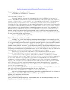 Southern Campaign American Revolution Pension Statements & Rosters Pension Application of Henry Brown S35787 Transcribed and annotated by C. Leon Harris Commonwealth of Kentucky sct. Personally appeared before me the und