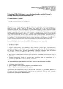 Vienna Congress on Recent Advances in Earthquake Engineering and Structural DynamicsVEESDC. Adam, R. Heuer, W. Lenhardt & C. Schranz (edsAugust 2013, Vienna, Austria Paper No. 383