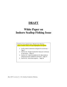 Fisheries / Overfishing / Fisheries management / Scallop / Individual fishing quota / Bycatch / Fishery / Vessel monitoring system / Fishing / Fishing industry / Fisheries science