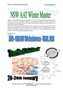 States and territories of Australia / Calala /  New South Wales / New South Wales / Muster