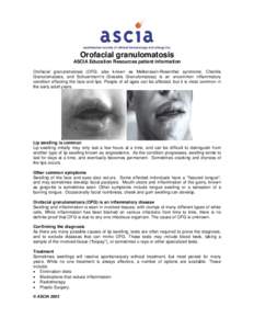 Microsoft Word - AER Orofacial granulomatosis.doc