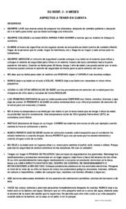 SU BEBÉ: 2 - 9 MESES ASPECTOS A TENER EN CUENTA SEGURIDAD   SIEMPRE LAVE sus manos antes de preparar los alimentos, después de cambiar pañales o después