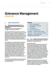 MayGrievance Management Guidance Note