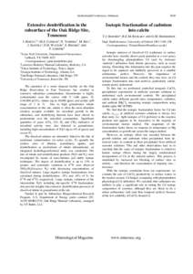 Goldschmidt Conference Abstracts  Extensive denitrification in the subsurface of the Oak Ridge Site, Tennessee