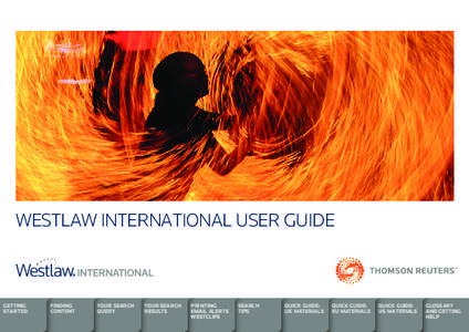 WESTLAW INTERNATIONAL USER GUIDE  GETTING STARTED  FINDING