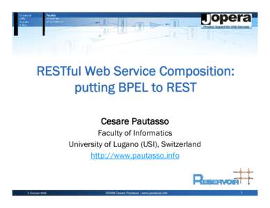 World Wide Web / Process management / Workflow technology / Business Process Execution Language / Web Services Description Language / Representational state transfer / Service-oriented architecture / Comparison of BPEL engines / Apache ODE / Computing / Web standards / Web services