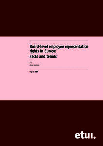 Management / Human resource management / Legal entities / Labor / Co-determination / Mitbestimmungsgesetz / European company law / European Company Regulation / Corporate law / Law / Corporations law / Labour relations