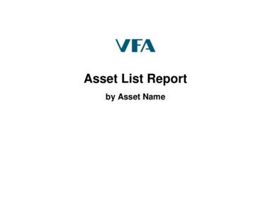 Asset List Report by Asset Name Asset List Report by Asset Name Institution: Morehead State University