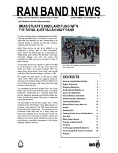 RAN Band Newsletter Issue 1 - July 2003