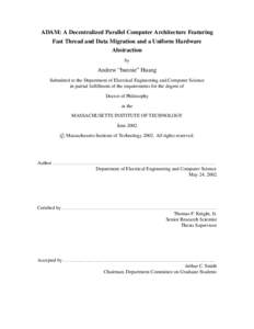 Central processing unit / Parallel computing / Threads / Concurrency control / Multithreading / Actor model / Computer performance / Lock / Cell / Computing / Computer architecture / Concurrent computing