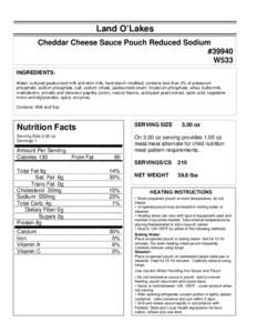 ZARTIC/Z-BIRD NUTRITIONAL INFORMATION SHEET