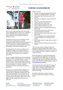 Factsheet - Parking in Bungendore Mar11