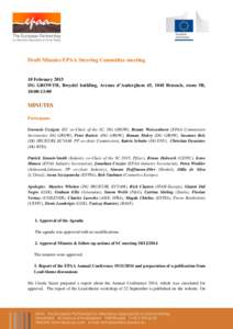 Draft Minutes EPAA Steering Committee meeting  10 February 2015 DG GROWTH, Breydel building, Avenue d’Auderghem 45, 1040 Brussels, room 5B, 10:00-13:00