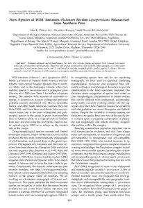 Systematic Botany (2005), 30(2): pp. 424–434 ᭧ Copyright 2005 by the American Society of Plant Taxonomists