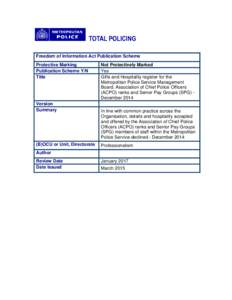 Freedom of Information Act Publication Scheme Protective Marking Publication Scheme Y/N Title  Version