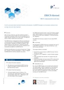 Software / Electronic Banking Internet Communication Standard / Online banking / Real-time gross settlement / Computer architecture / Computing / Linux kernel / Kernel / Caldera OpenLinux / Operating system