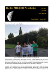 The 144 MHz EME NewsLetter  ©DF2ZC …sincewww.df2zc.de