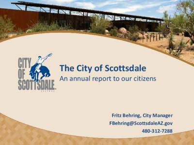 The City of Scottsdale  An annual report to our citizens