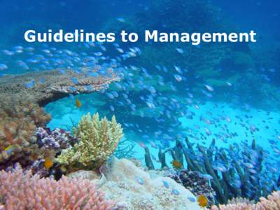 Guidelines to Management  Agriculture Coastal development