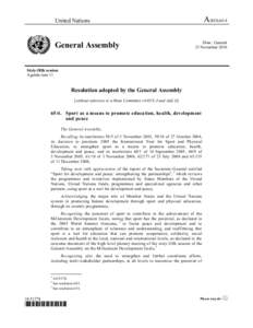 A/RES[removed]United Nations General Assembly