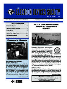 Standards organizations / Semiconductors / IEEE Electron Devices Society / IEEE Nanotechnology Council / International Electron Devices Meeting / IEEE Computer Society / Wai-Chi Fang / IEEE Technical Activities Board / Institute of Electrical and Electronics Engineers / International nongovernmental organizations / Professional associations