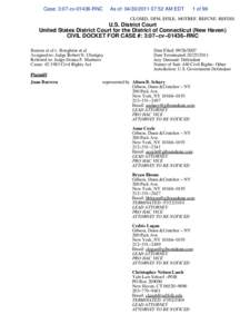 Case: 3:07-cv[removed]RNC  As of: [removed]:52 AM EDT 1 of 96
