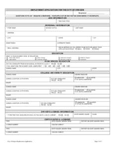 Microsoft Word - Employment Application.doc