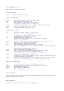 Microsoft Word - Patrick Doherty CV_JMG.docx