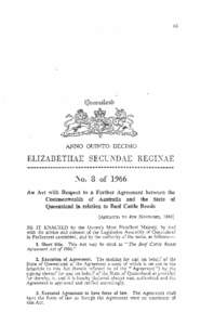 Beef Cattle Roads Agreement Act of 1966