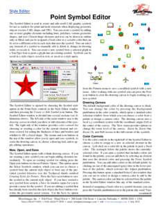 Style Editor: Point Symbol Editor