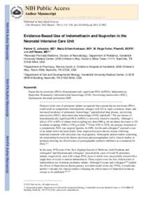 NIH Public Access Author Manuscript Clin Perinatol. Author manuscript; available in PMC 2013 March 15. NIH-PA Author Manuscript