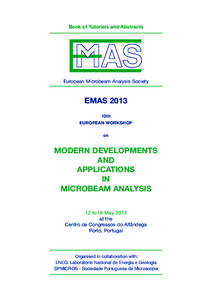 Book of Tutorials and Abstracts  European Microbeam Analysis Society EMAS 2013 13th