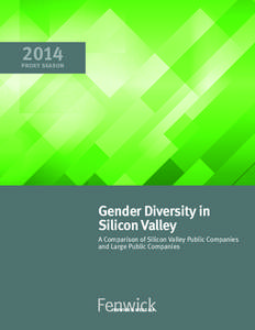 2014  proxy season Gender Diversity in Silicon Valley