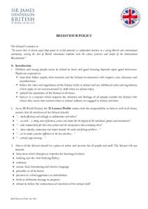 Microsoft Word - SJHS Behaviour Policy May 2014