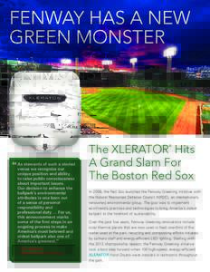 FENWAY HAS A NEW GREEN MONSTER The XLERATOR Hits A Grand Slam For The Boston Red Sox
