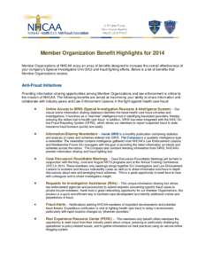 Microsoft Word[removed]Member Organization Benefit Highlights