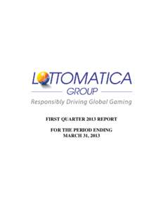 Gaming / Lottomatica / Lottery / Video Lottery Terminal / Borsa Italiana / De Agostini / Scientific Games Corporation / Gambling / Entertainment / GTECH