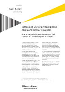 June[removed]Tax Alert Luxembourg  Increasing use of prepaid phone