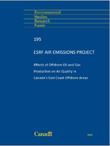 ESRF AIR EMISSIONS PROJECT Stantec Consulting Ltd[removed]Highfield Park Drive Dartmouth NS B3A 0A3 Tel: ([removed]