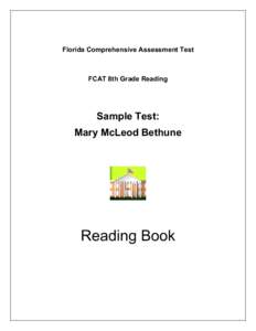 Florida Comprehensive Assessment Test  FCAT 8th Grade Reading Sample Test: Mary McLeod Bethune