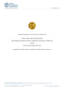 Bosons / Standard Model / Electroweak theory / Spontaneous symmetry breaking / Goldstone boson / Weak interaction / Higgs boson / Gauge theory / François Englert / Physics / Quantum field theory / Particle physics