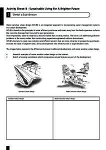 Activity Sheet: 8 - Sustainable Living For A Brighter Future Secondary 1  Sketch a Sub-division