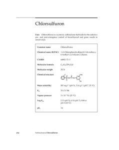 Chlorsulfuron Uses Chlorsulfuron is a systemic sulfonylurea herbicide for the selective pre- and post-emergence control of broad-leaved and grass weeds in