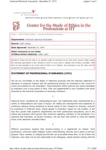 Academia / Tenure / Center for the Study of Ethics in the Professions / Professor / American Association of University Professors / Academic freedom / American Historical Association / Graduate school / Doctorate / Education / Knowledge / University governance